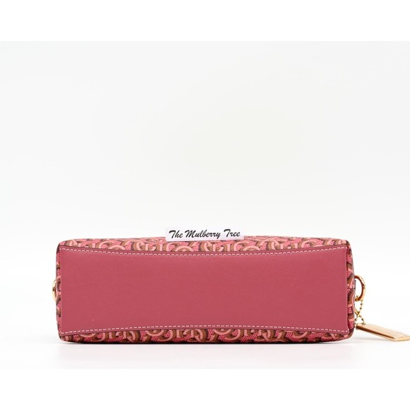 COACH MADI Crossbody w Rouge Pink Canvas & Leather Monogram Print CF343 NWT $328 - Picture 6 of 9
